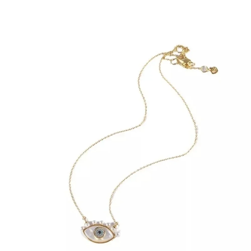 👁▪️ Kate Spade▪️ Gold-Tone Mixed Stone Evil Eye Pendant  16in Necklace ✨️👁
